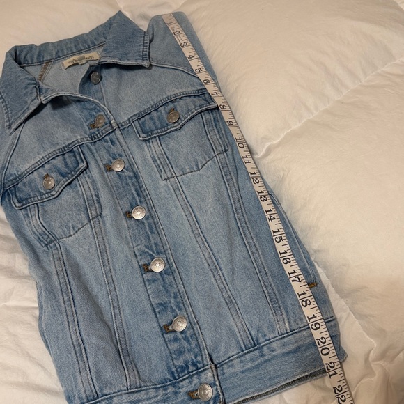 Madewell Oversized Jeans Jacket raglan sleeve 100% Cotton, size S relaxed fit - Picture 6 of 14